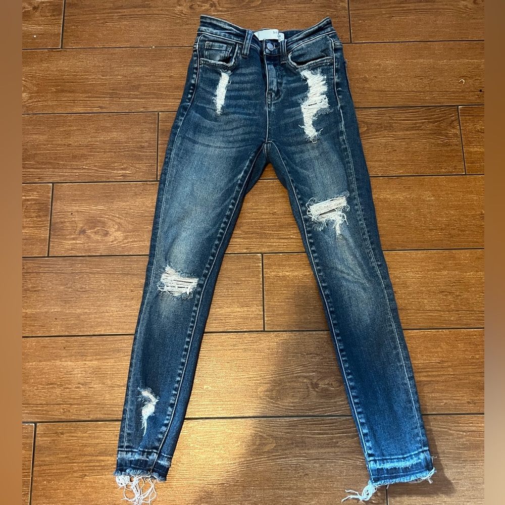 High Rise Ankle Skinny